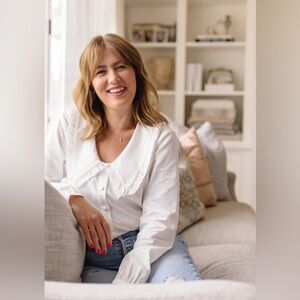 Jillian Harris x Joe Fresh poet blouse